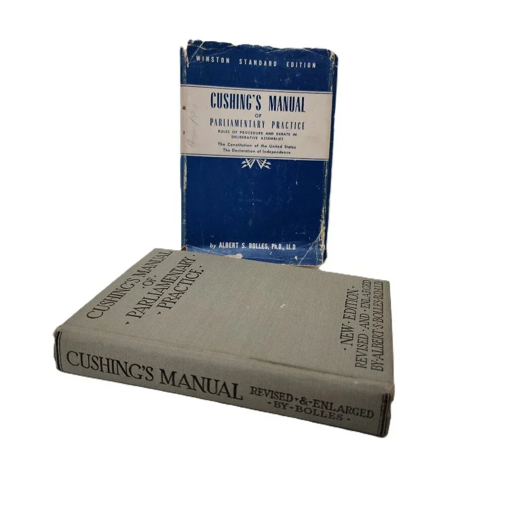 Cushing's Manual of Parliamentary Practice 1935 HC by Cushing & Bolles